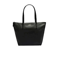 Cartera Tote Lacoste con cierre - Negro